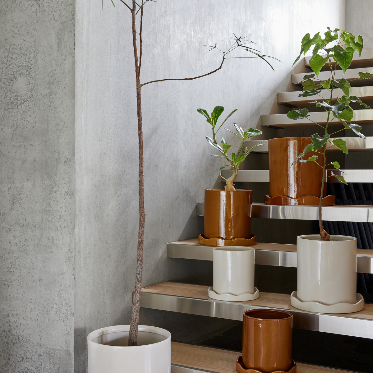 Pot en grès LIVING rouge, OYOY LIVING DESIGN