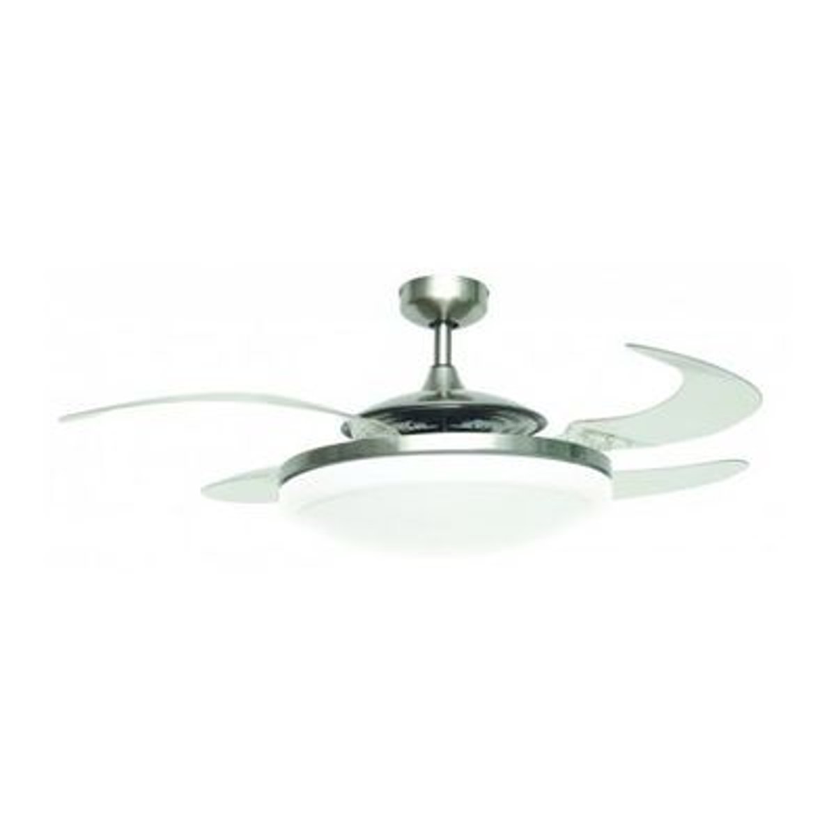 Ventilateur  plafond  EVO gris -  transparent, BOUTICA-DESIGN