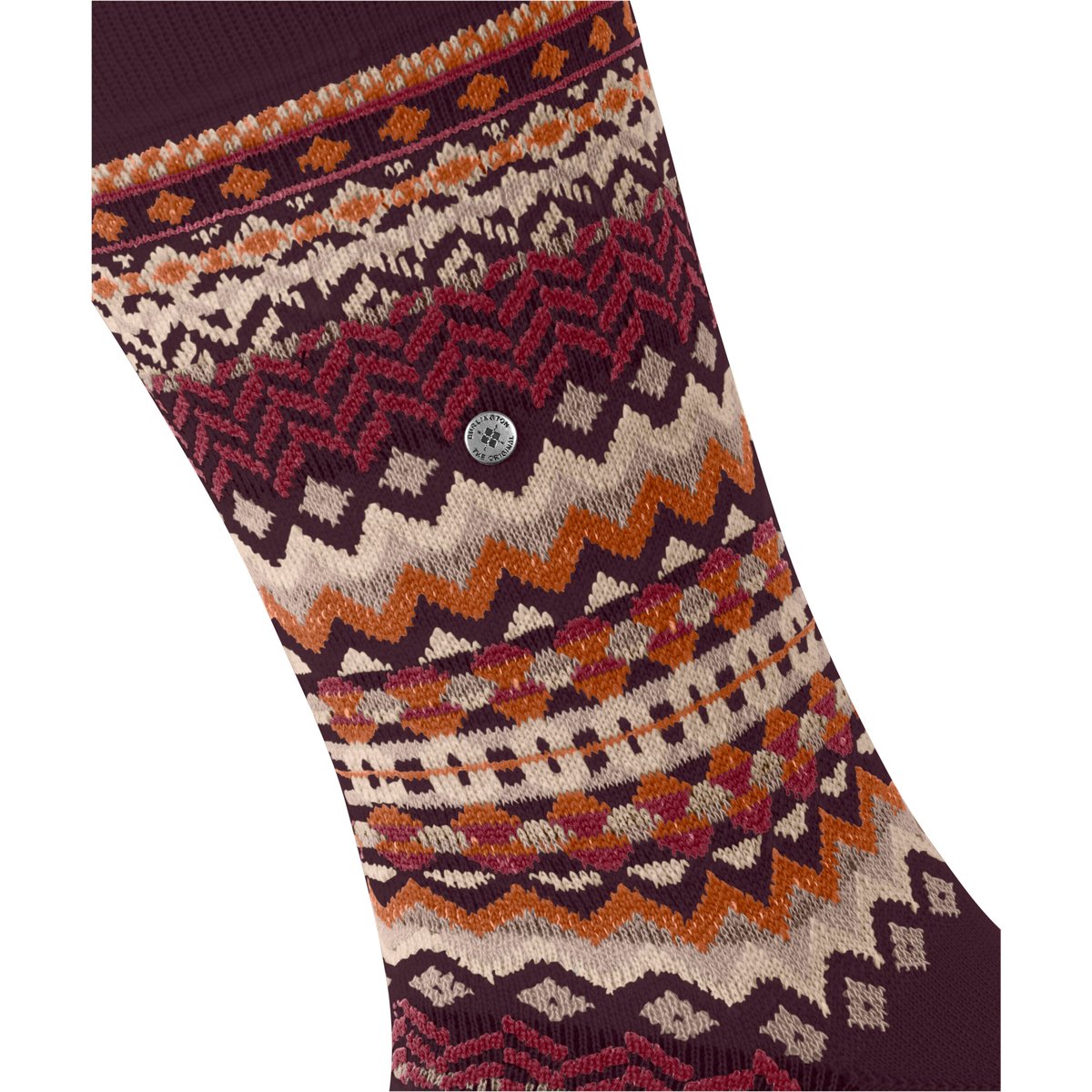 Chaussettes Fair Isle Opaque rouge, BURLINGTON