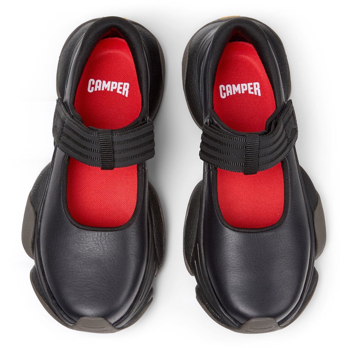 Ballerines Karst 2 cuir noir, CAMPER