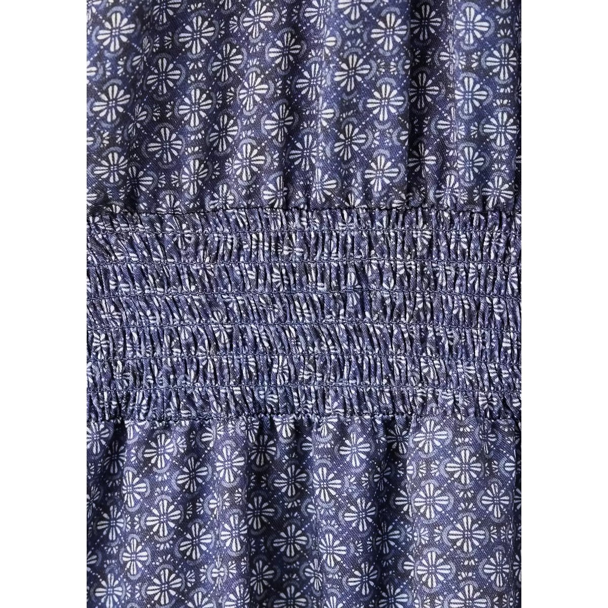 Robe à fleurs bleu marine, MANGO KIDS