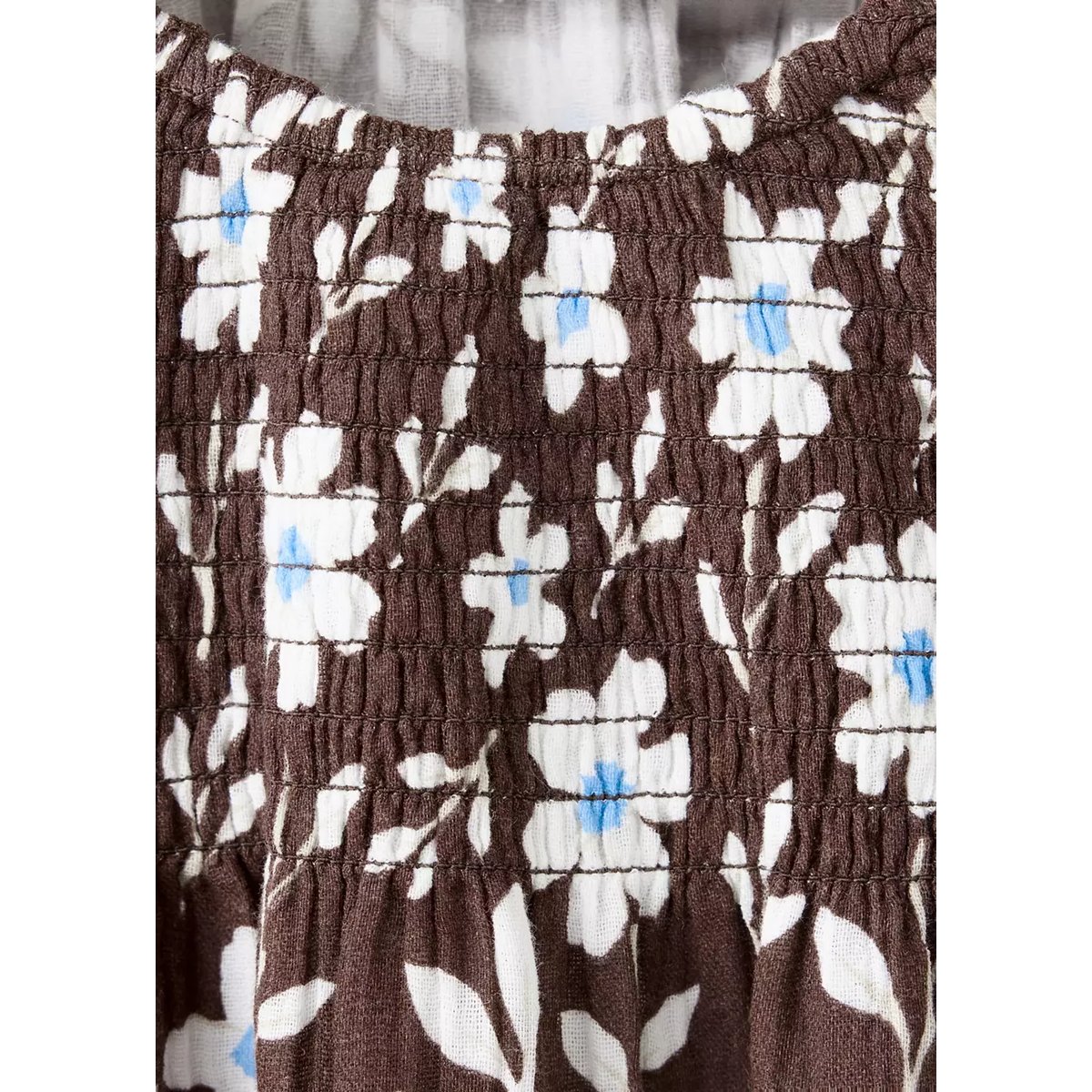 Robe à fleurs marron, MANGO BABY