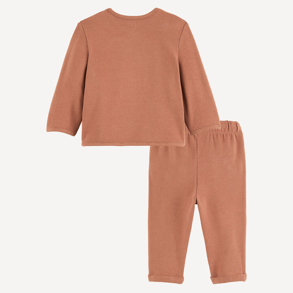 Conjunto de dos piezas: brasiere y pantalón marrón, LA REDOUTE COLLECTIONS