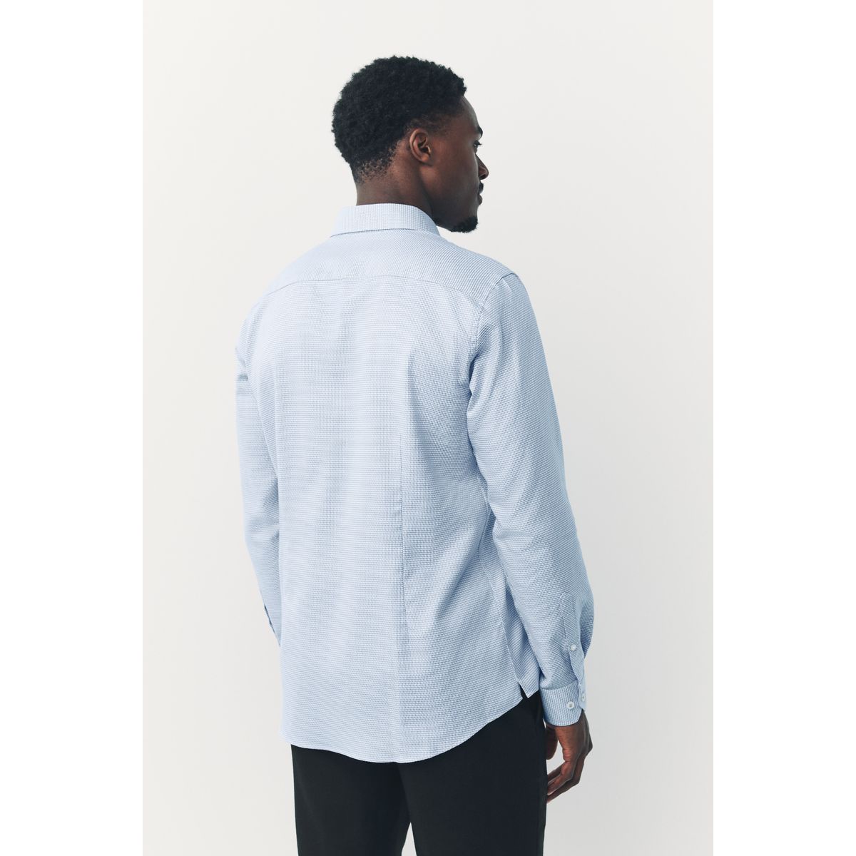 Chemise texturée haut de gamme bleu, NEXT