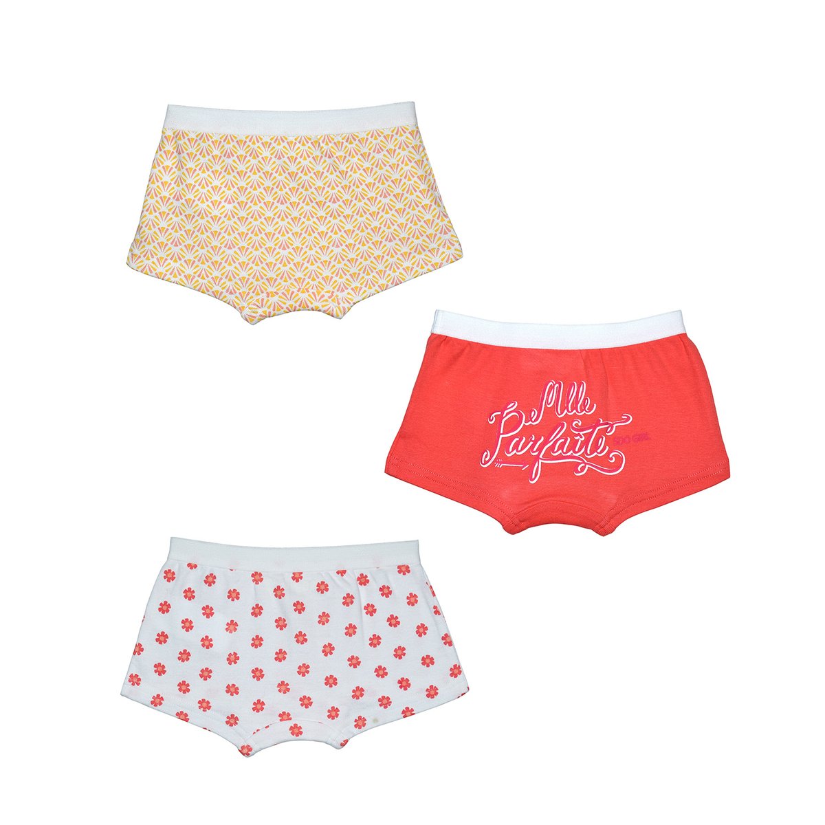 Lot 3 shorties fille floure rose, SUCRE D'ORGE