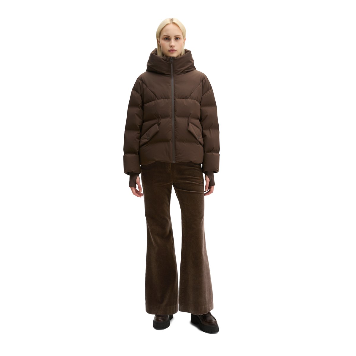 Doudoune MOP x Function relaxed en tissu technique imperméable à deux couches marron, MARC O'POLO