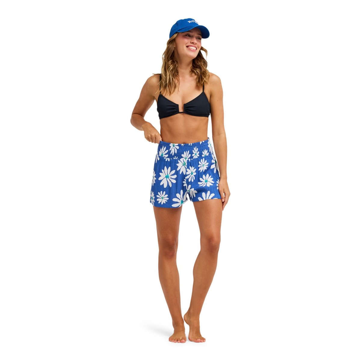 Short de bain ALONG THE SUNSET. bleu dutch blue flower soul, ROXY