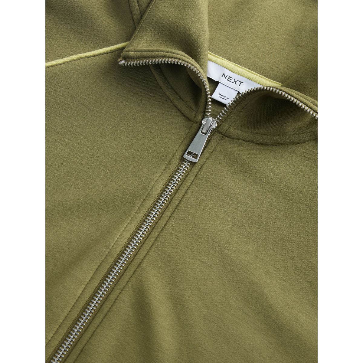 Blouson bomber fluide à bandes latérales vert olive, NEXT