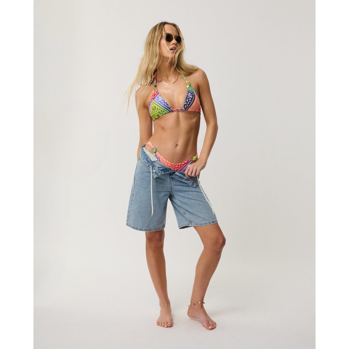Haut de maillot de bain triangle coulissant Bossa NOVA multico, RIP CURL