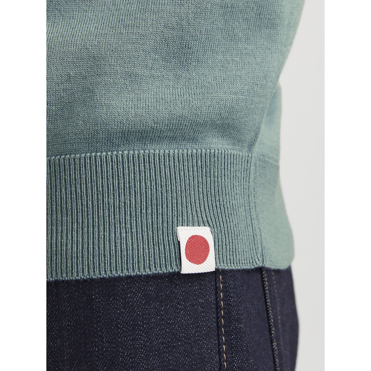 Polo Tricoté grise - stormy sea 3, JACK & JONES
