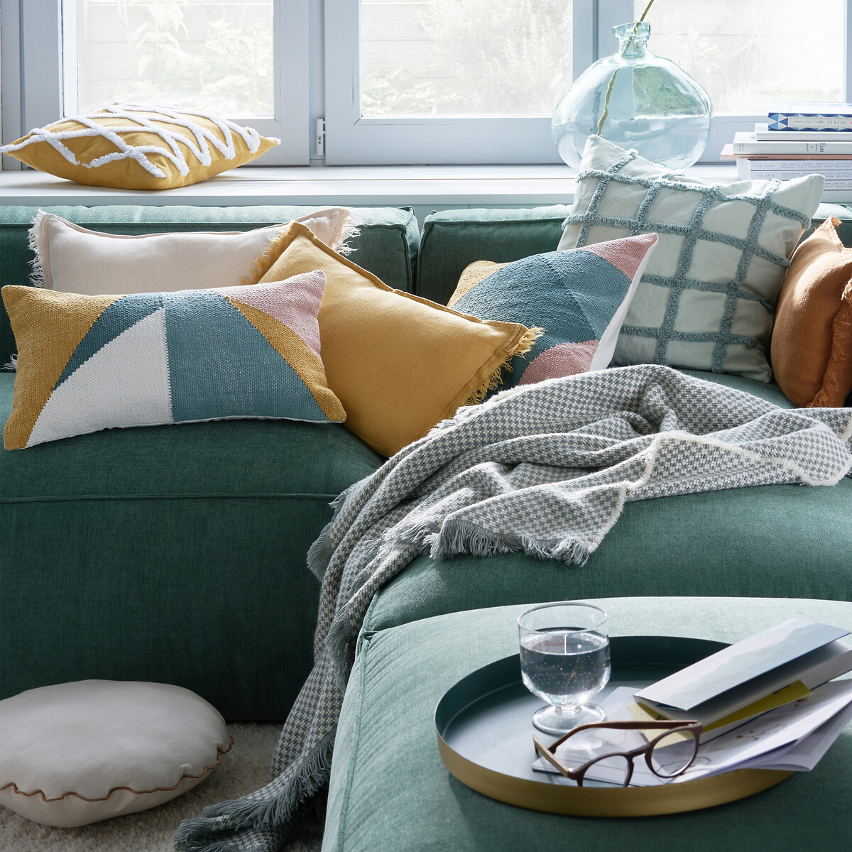 Housse de coussin rectangulaire, Scanie multicolore, LA REDOUTE INTERIEURS