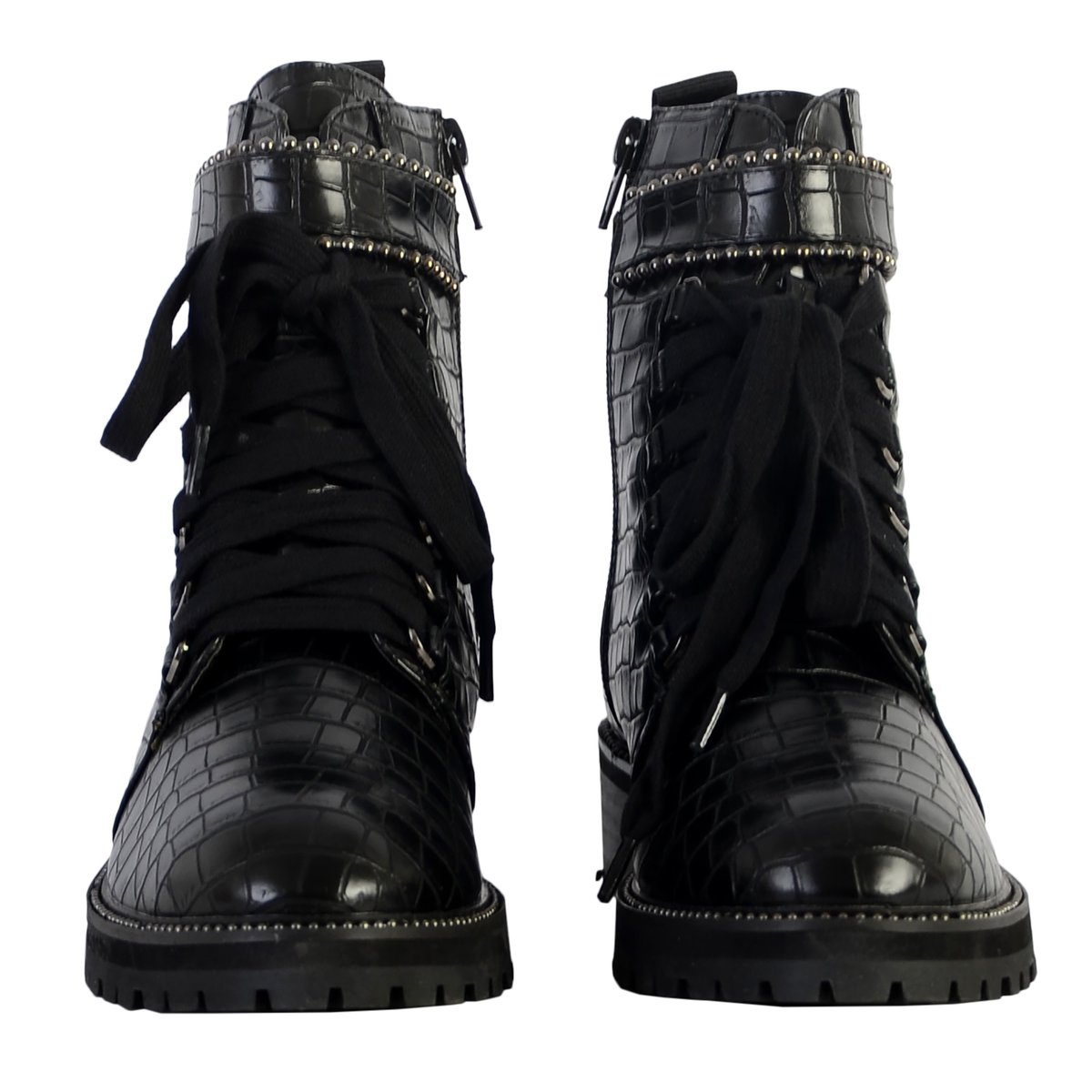 Bottine The Divine Factory noir croco, THE DIVINE FACTORY