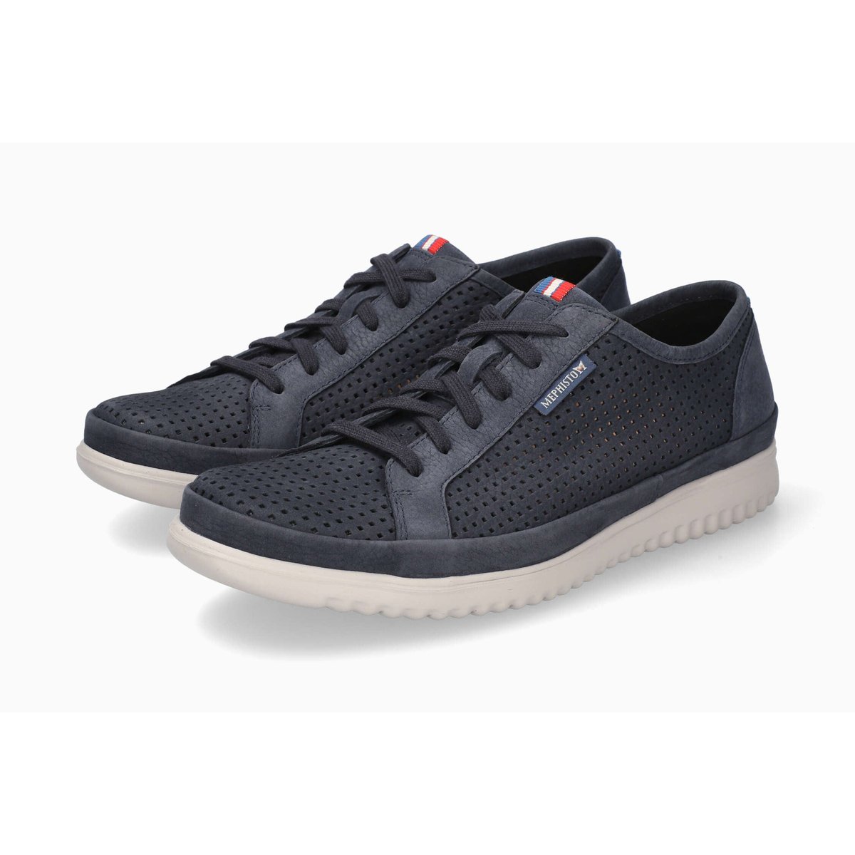 Baskets en cuir TOM PERF bleu foncé p5144499, MEPHISTO