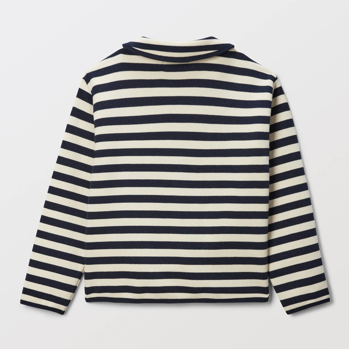 Cardigan rayé en coton BIO GOTS naturel, MONOPRIX