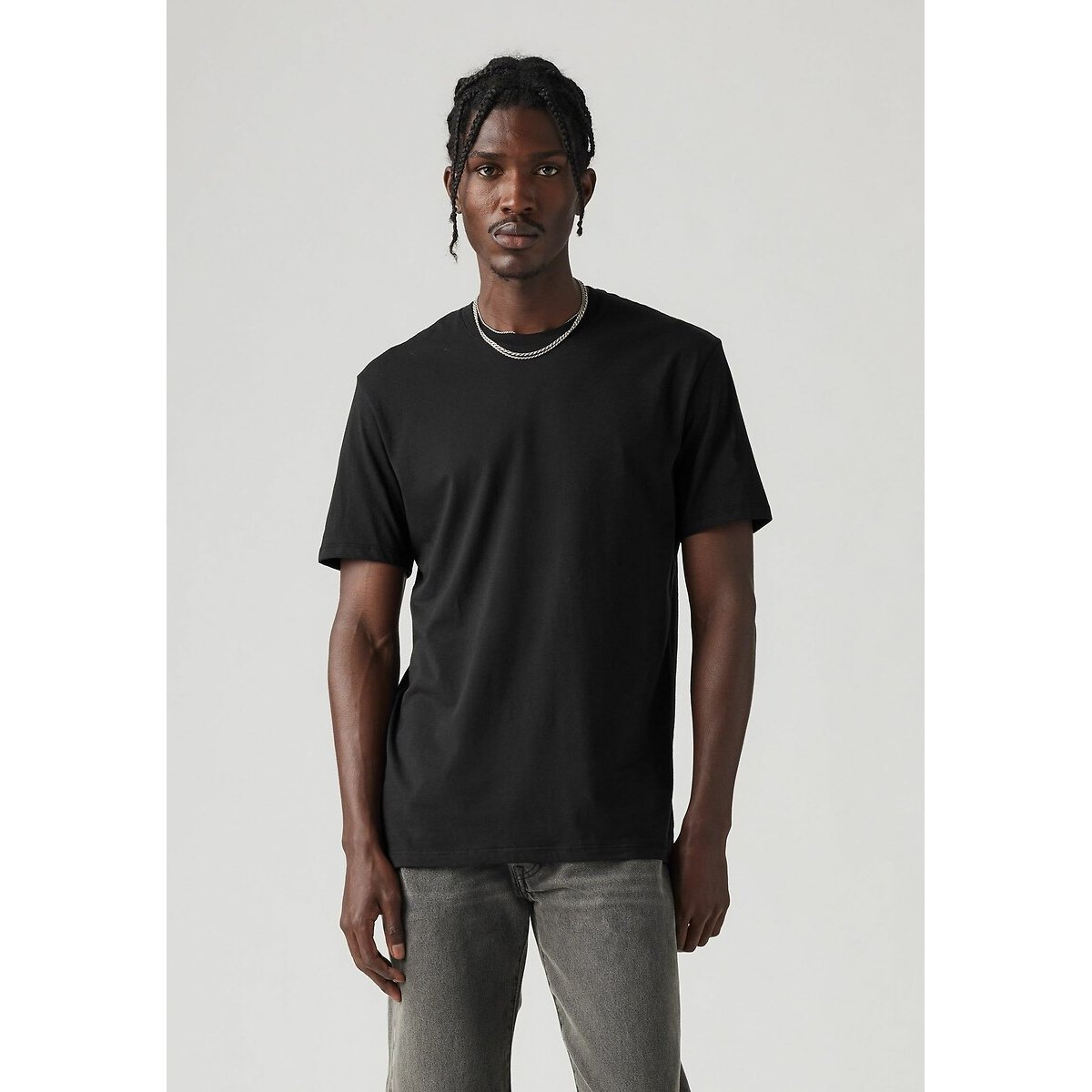 Lote de 2 t-shirts slim, gola redonda preto , LEVI'S