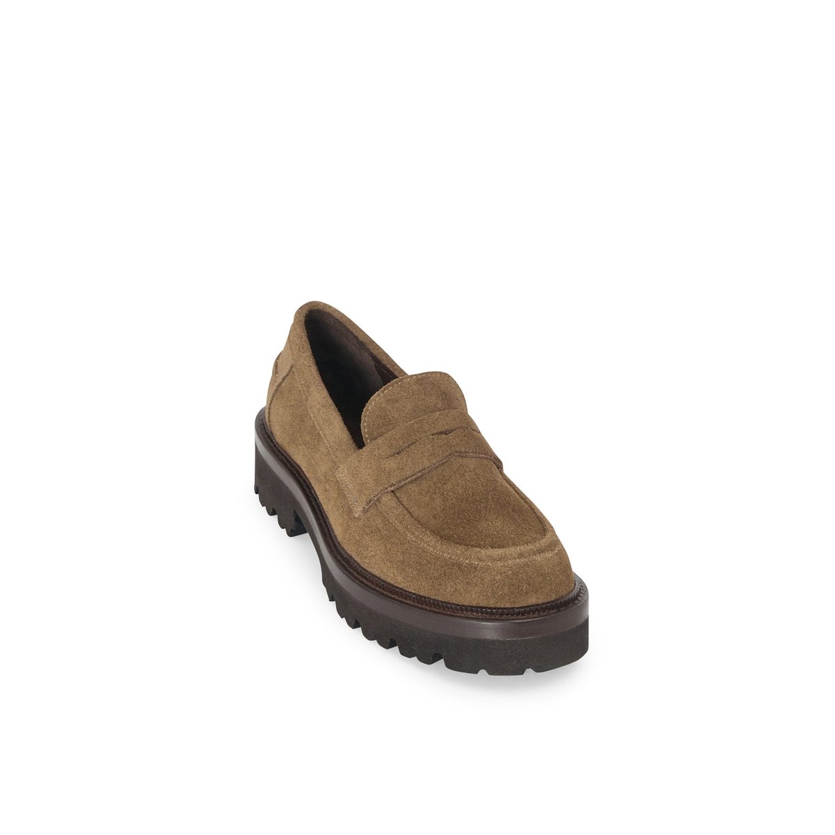 Mocassin en cuir FRANKIE taupe, MELLOW YELLOW