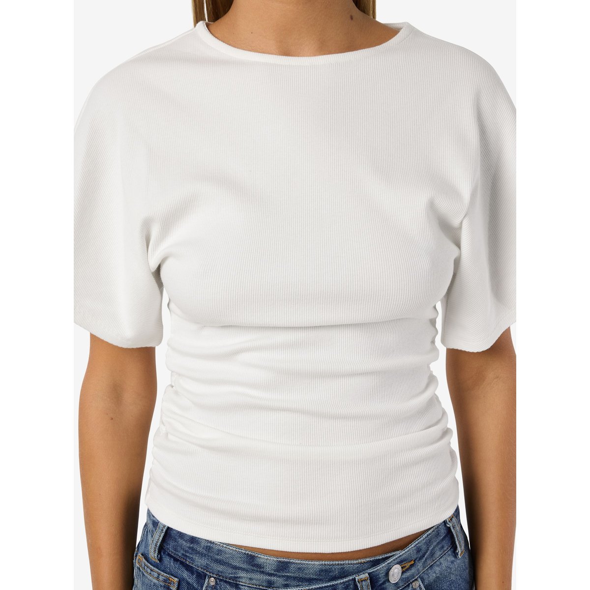 T-Shirt cloud dancer, NOISY MAY