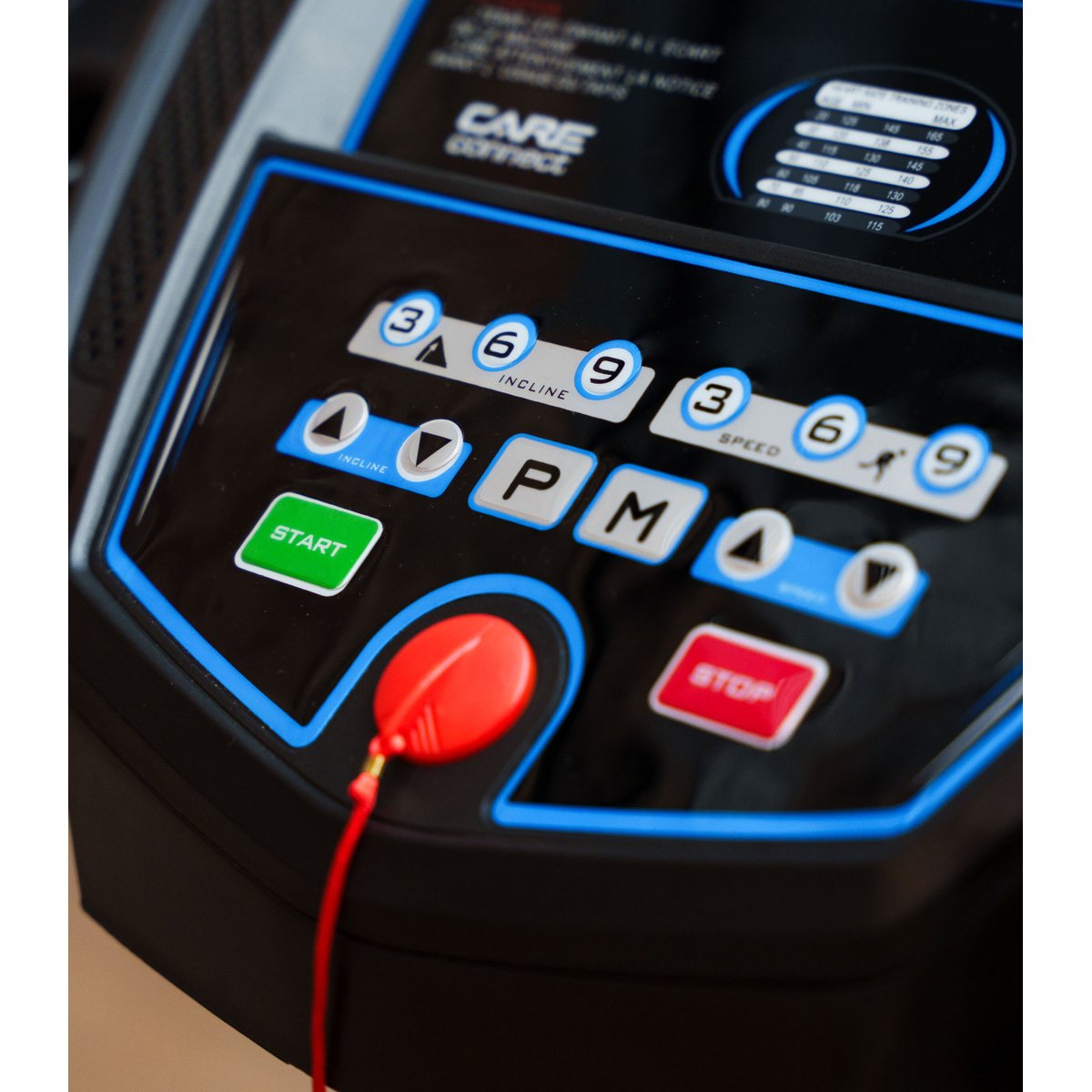 Tapis de course Connecté CARE - CT-5584-3 - 18km/h - Kinomap noir, CARE FITNESS
