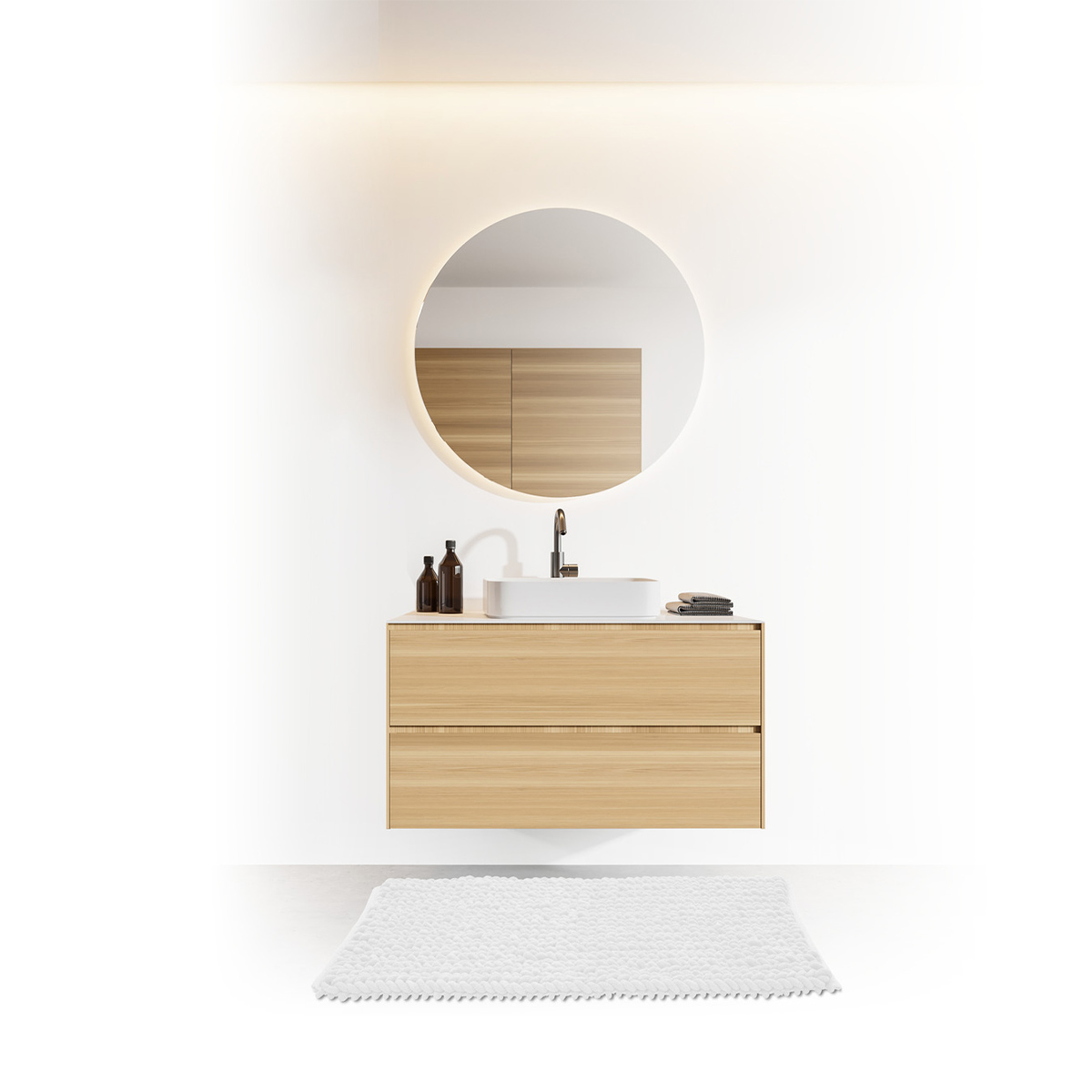 Tapis de bain en coton 75x50cm COLORAMA artic, 5FIVE SIMPLY SMART