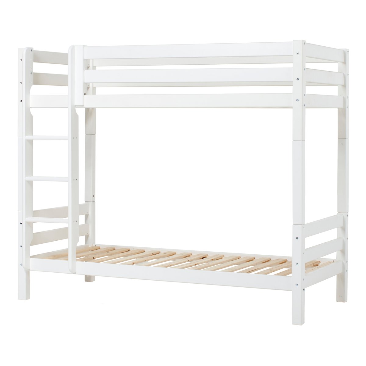 Lit Superposé pin massif ECO LUXURY blanc, HOPPEKIDS