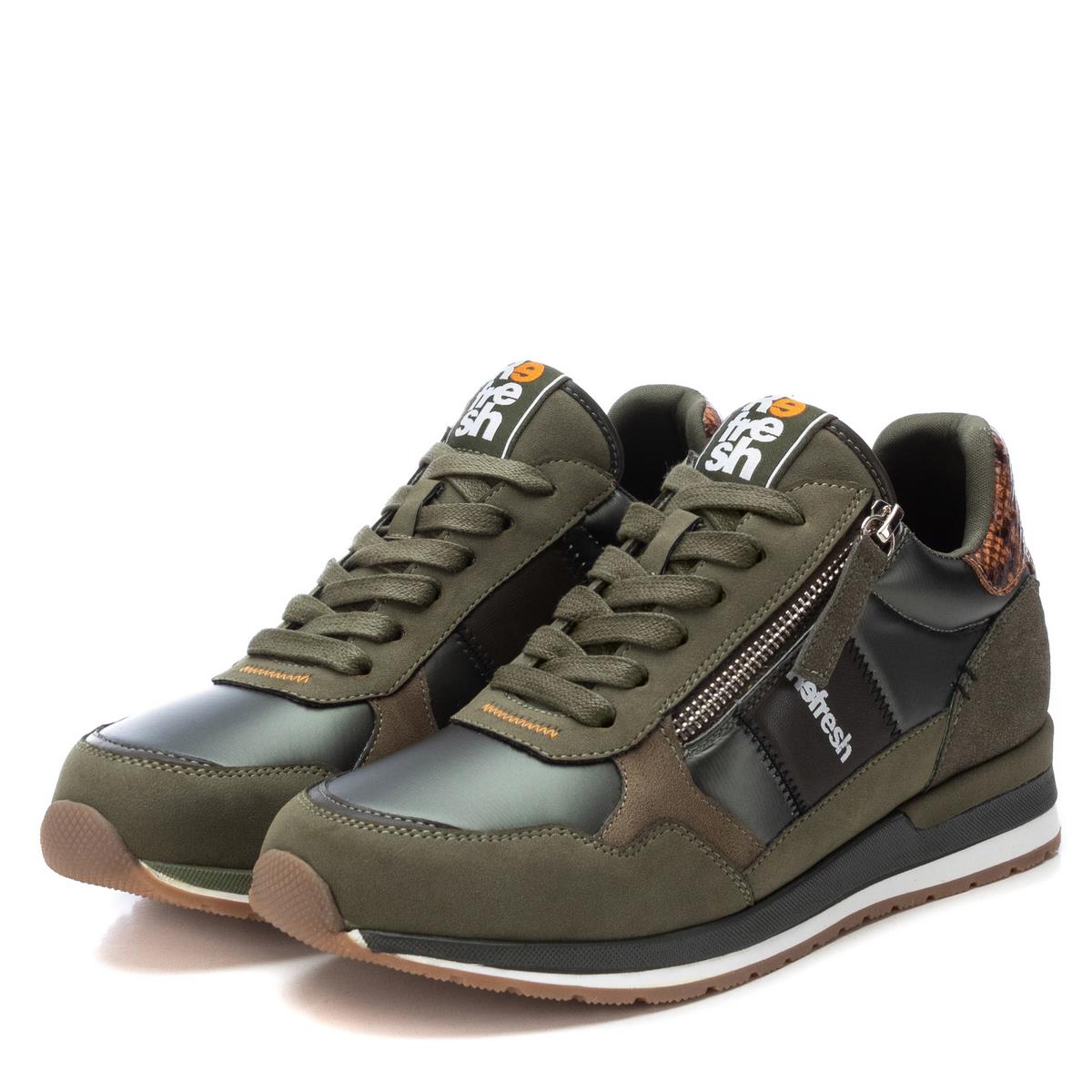 Baskets Plaine Décontractée Lacets kaki, REFRESH