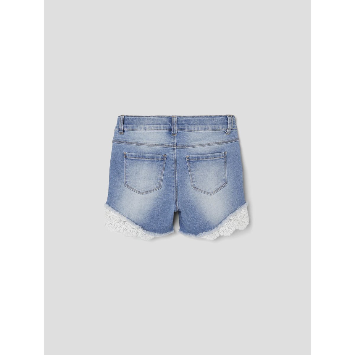 Short medium blue denim, NAME IT