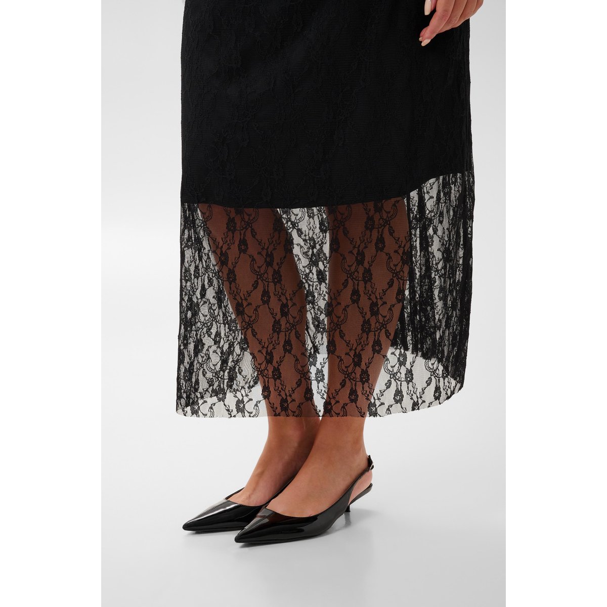 Jupe casual noir, KAFFE CURVE