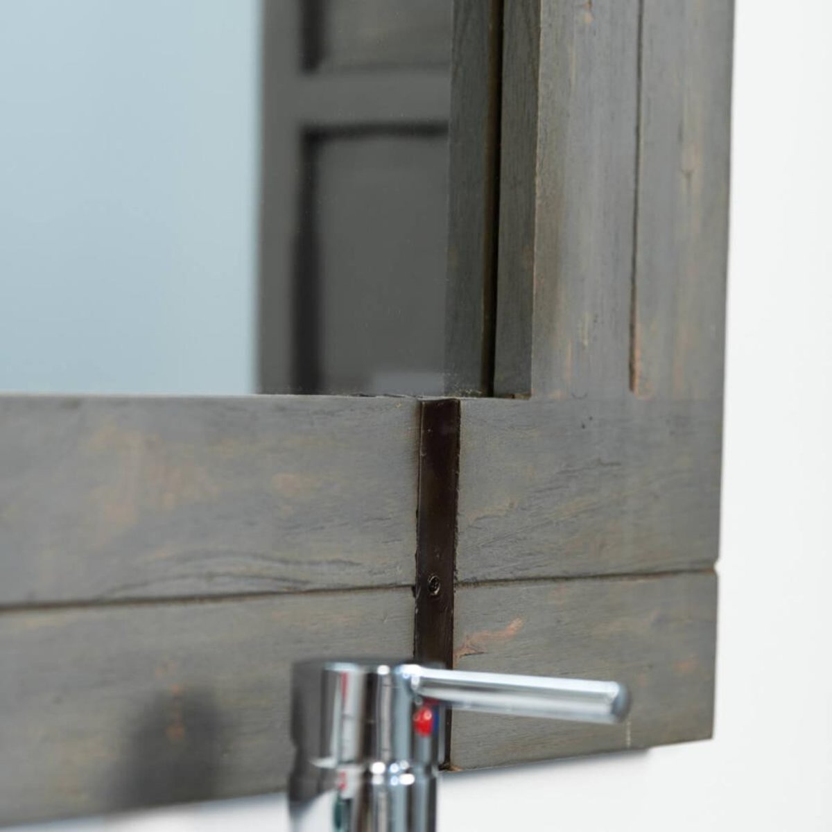 Grand miroir de rectangle 160x80 LOFT gris, WANDA COLLECTION
