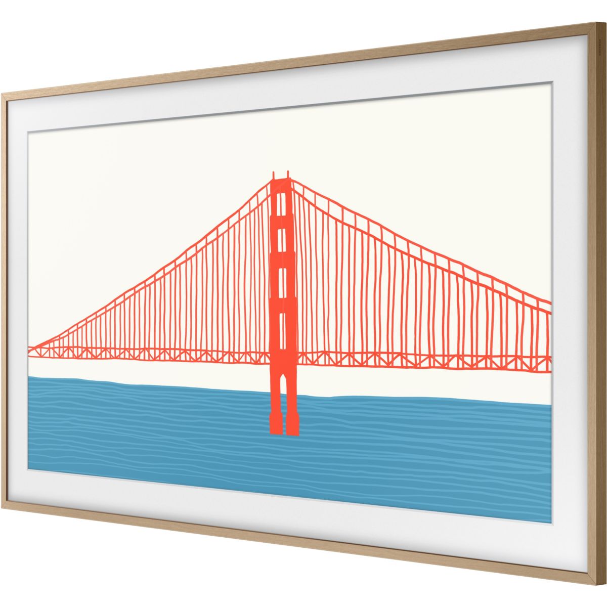 Cadre The Frame couleur Teck - Compatible TV The Frame 50'' couleur unique, SAMSUNG