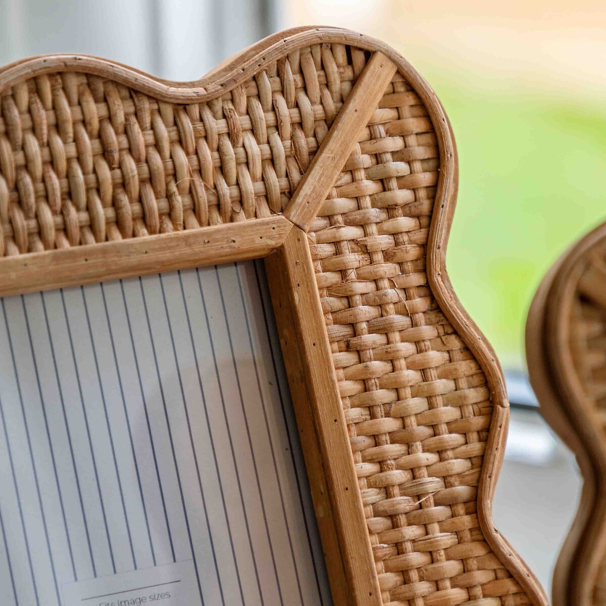 5x7" Ancona Rattan Photoframe natural, ÉDITÉ