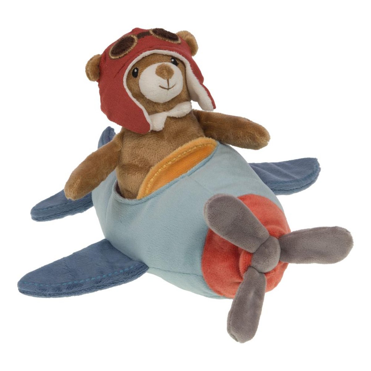 Peluche Ourson avion multicolore, AMADEUS