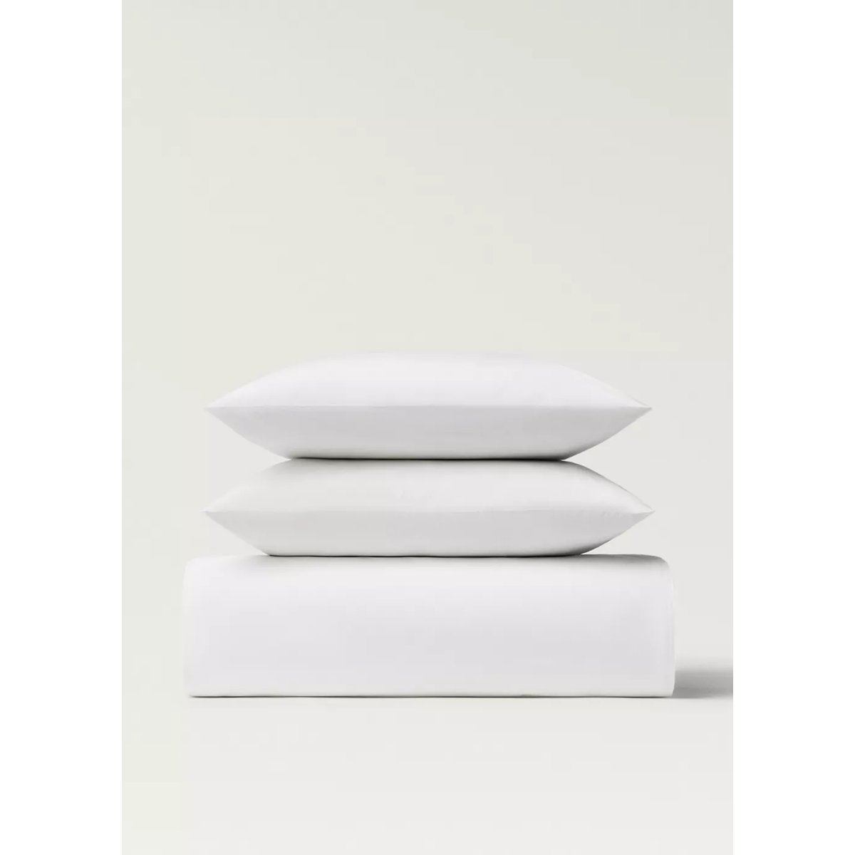 Housse de couette percale de coton lit 150/160 cm blanc, MANGO HOME