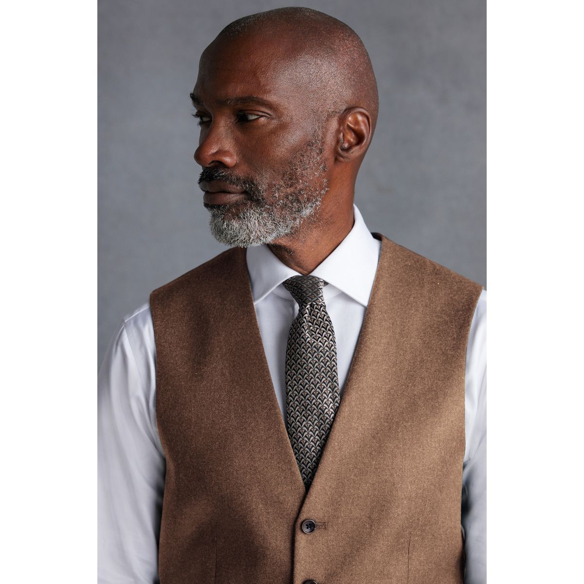 Gilet de costume zignone en flanelle texturée Signature naturel, NEXT