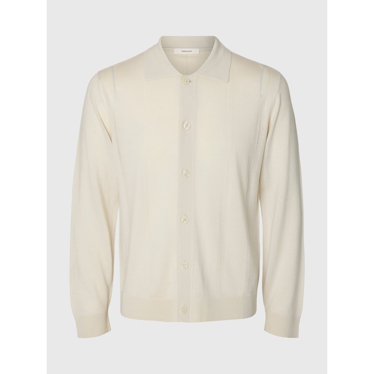 Cardigan gris - silver birch1, SELECTED