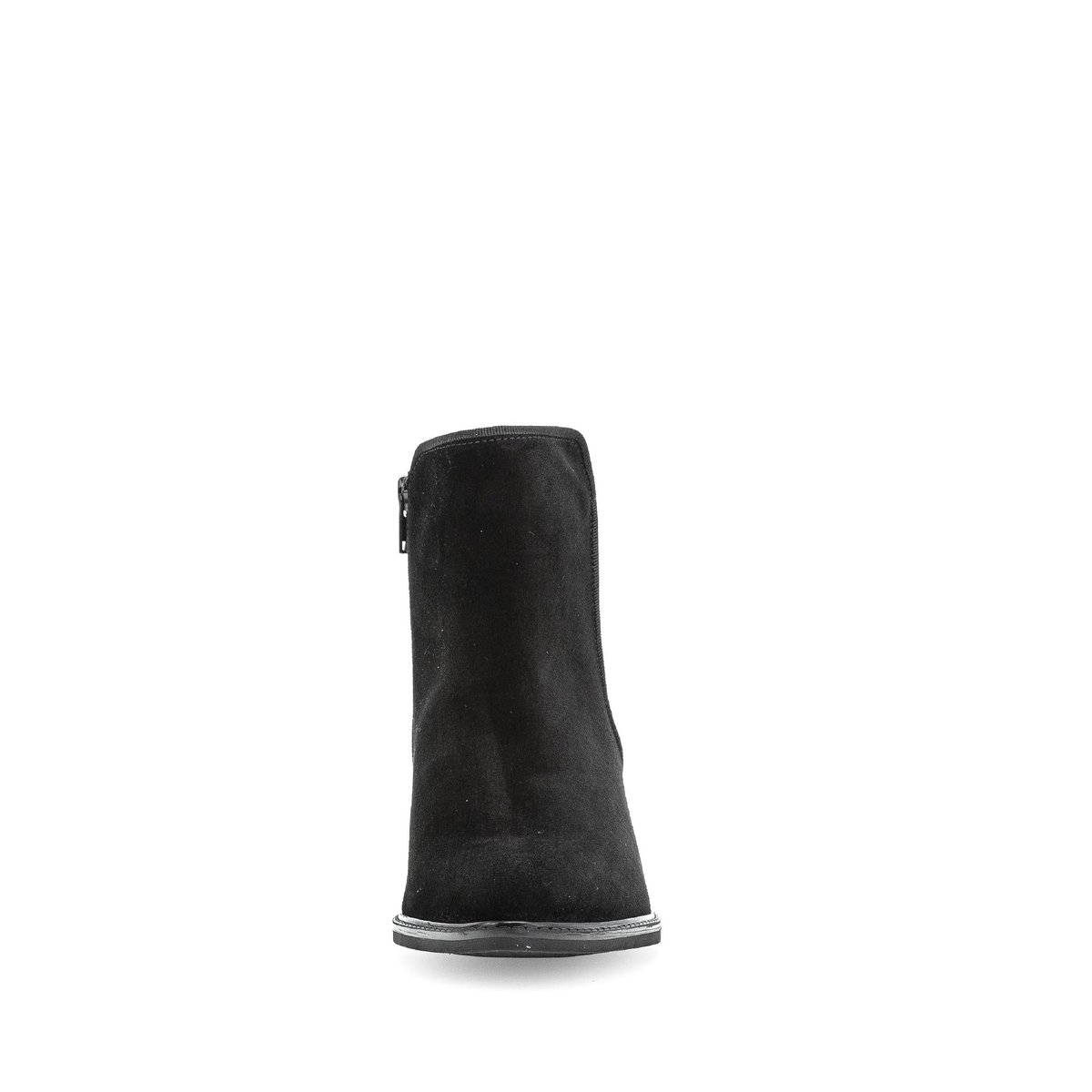 Bottines en cuir à talon décroché noir velours, GABOR