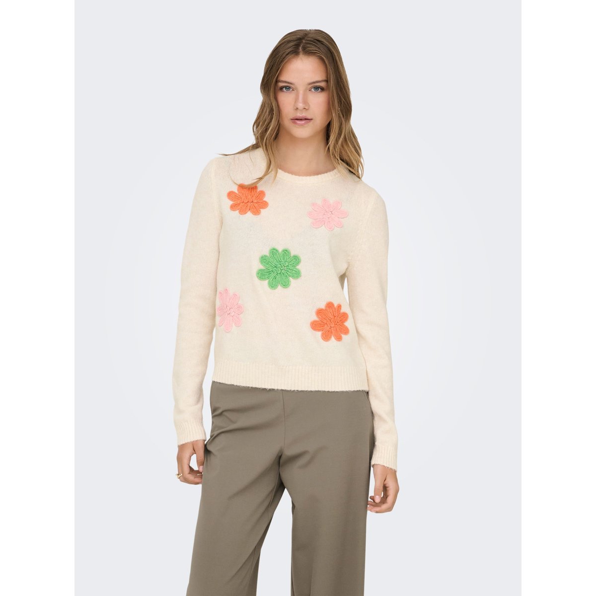 Pull En Maille blanche - baby's breath, ONLY
