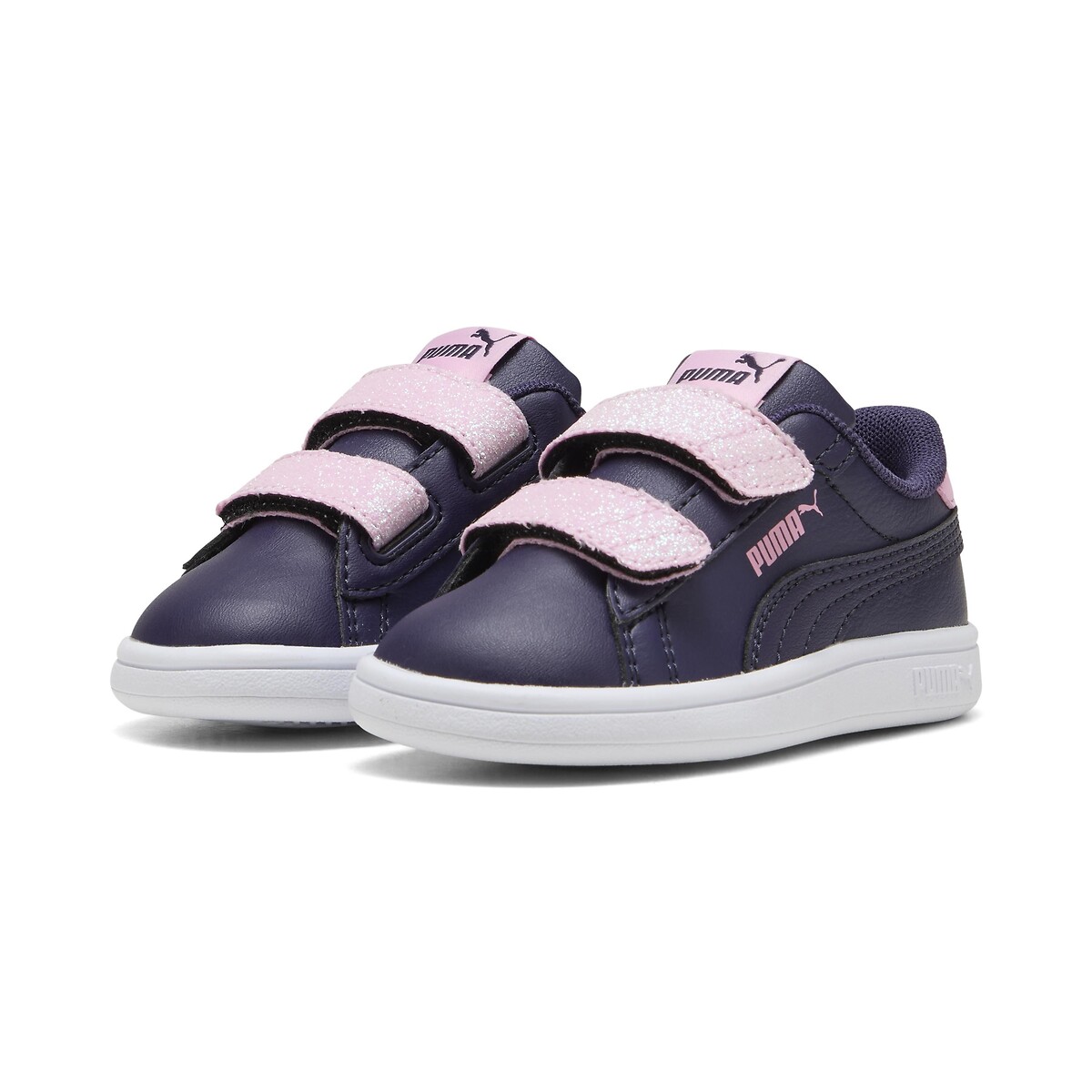 Baskets Smash 3.0 Glitter Velcro violet/rose, PUMA