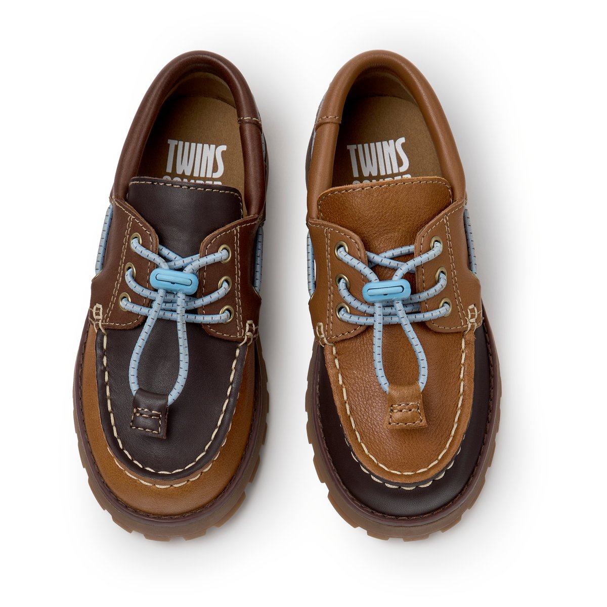 Derbies Compas Twins Smooth Leather brun 007, CAMPER