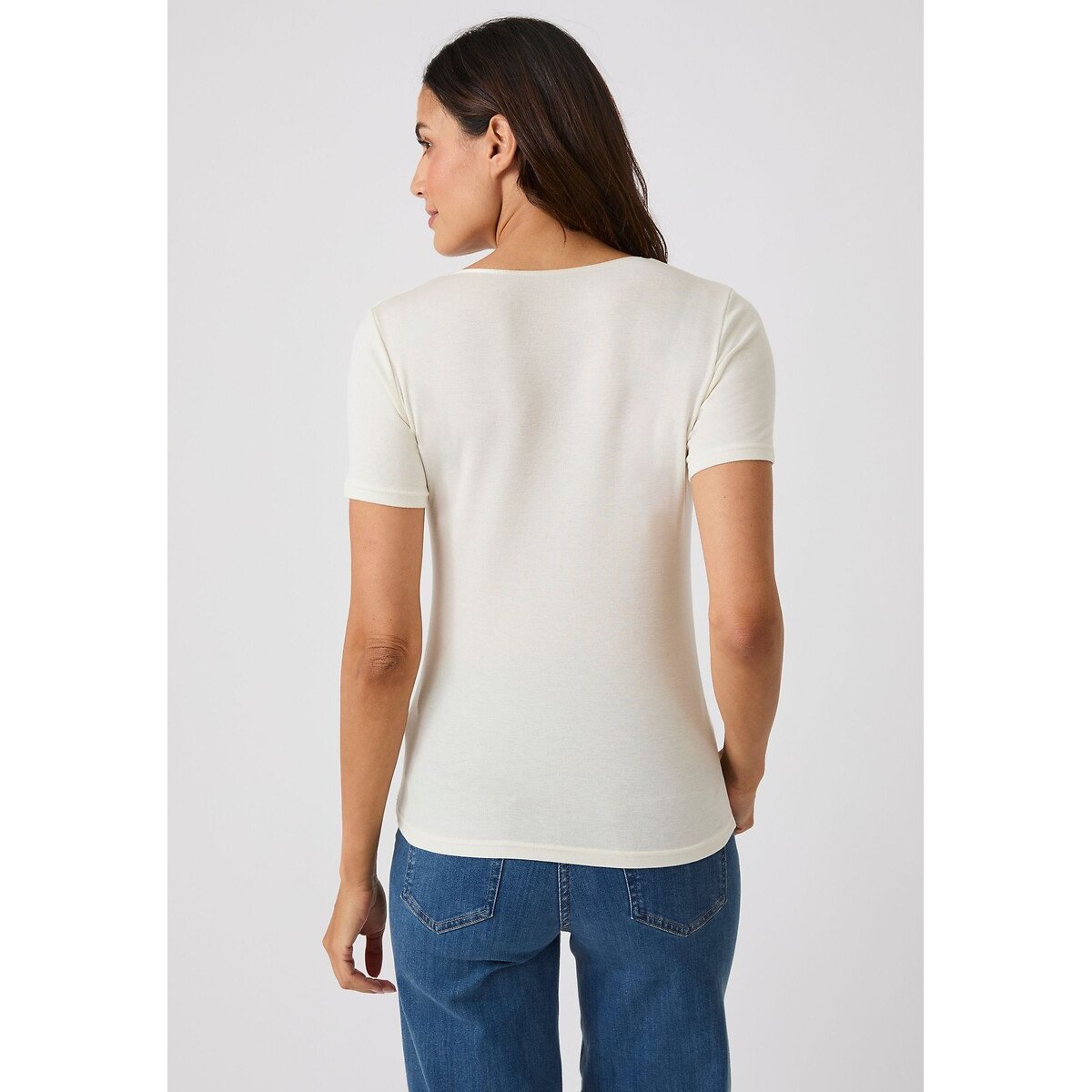 T-shirt manches courtes Thermolactyl degré 3 blanc cassé, DAMART
