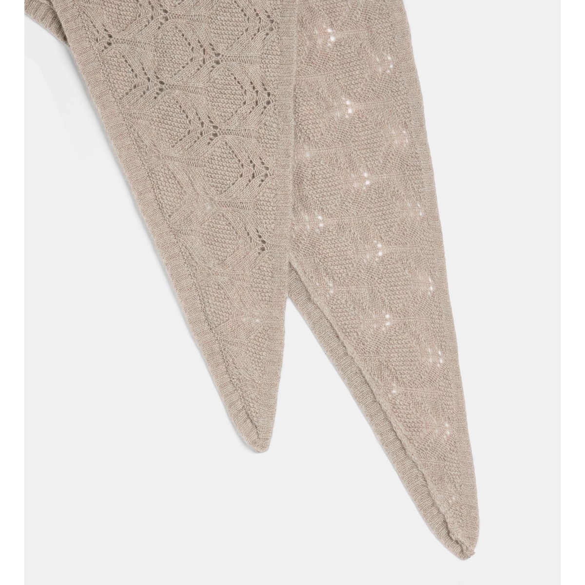 Écharpe châle mady jacquard en laine taupe, JODHPUR