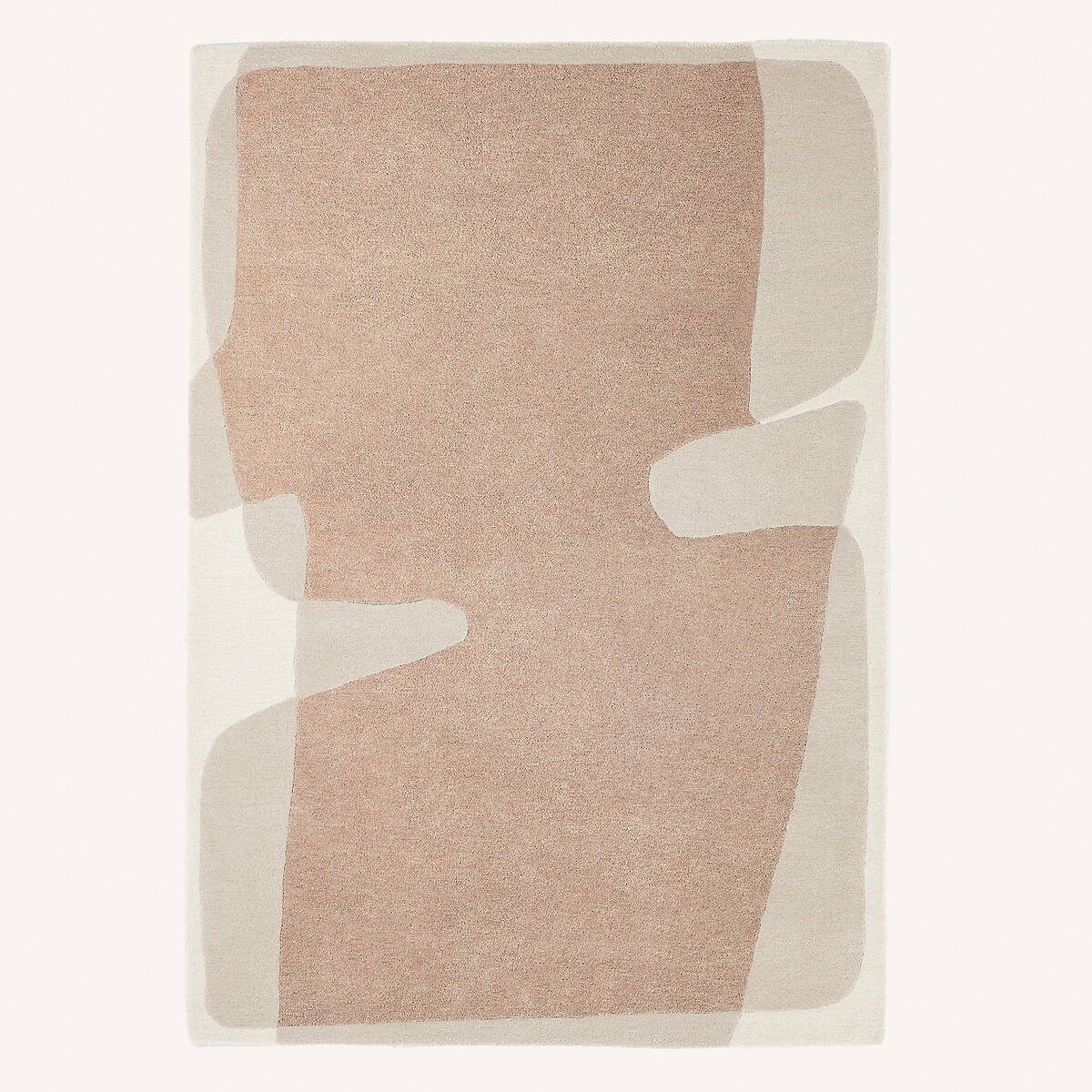 Tapis en lyocell et laine, tufté main, Caldera beige rosé, AM.PM