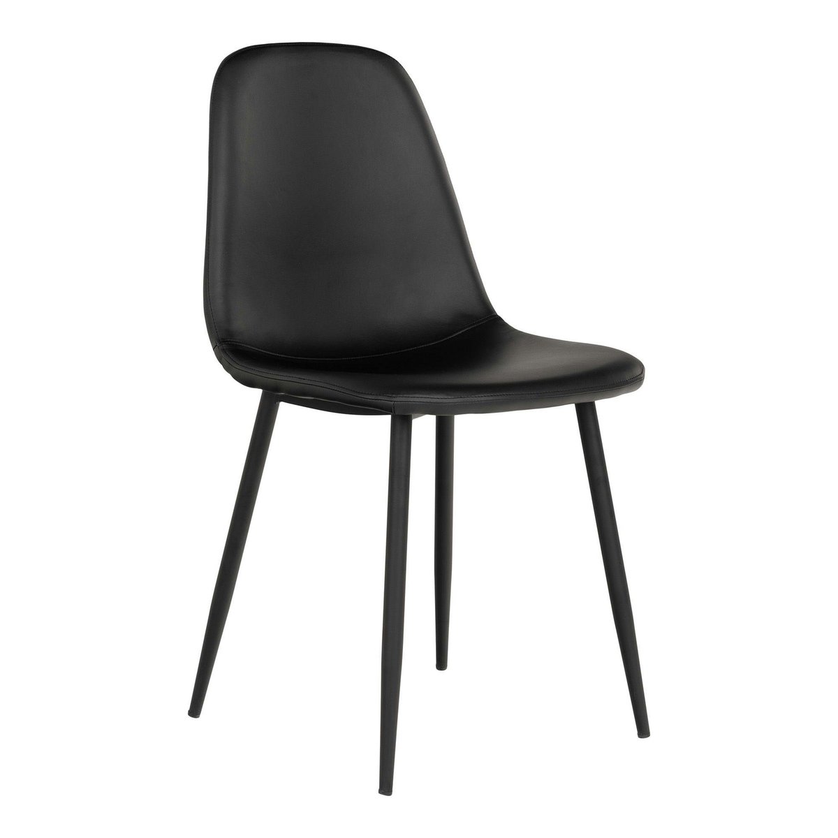 Chaise vintage pour salle à manger (lot de 2) BERLIN noire, PIER IMPORT
