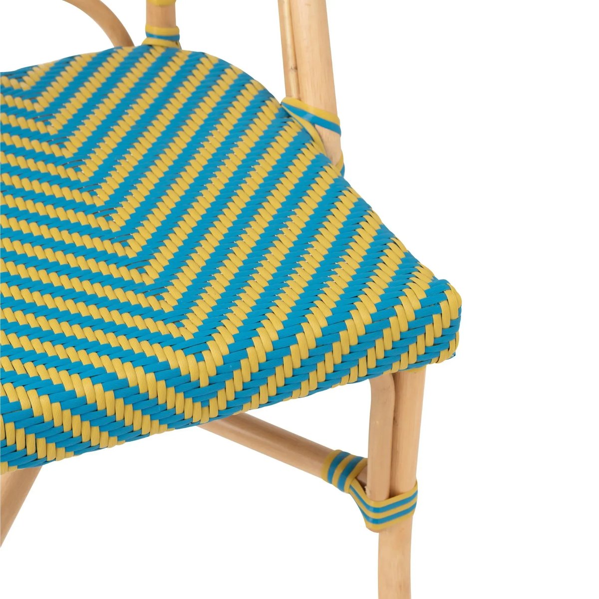 Chaises bistrot tressées (lot de 2) - MONTMARTRE jaune, HELLIN, DEPUIS 1862