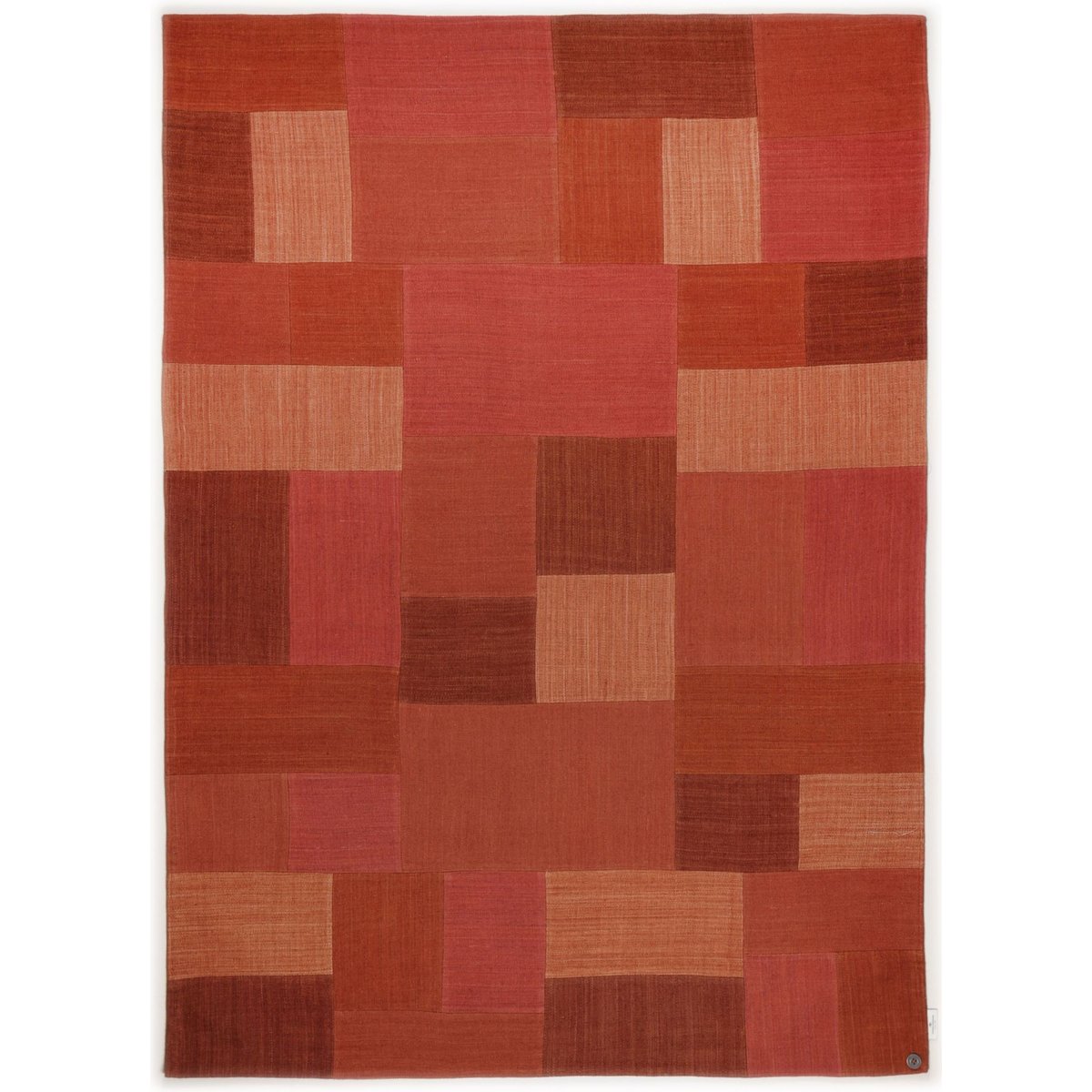 Tapis Smooth Comfort Diamond tissé main rouge, TOM TAILOR