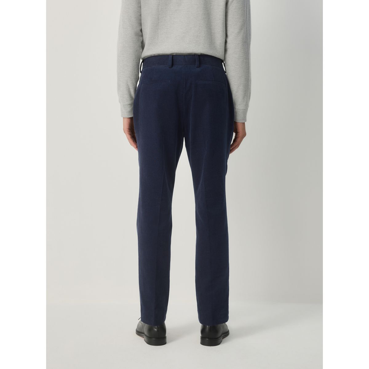 Pantalon de costume slim en velours côtelé bleu marine, NEXT