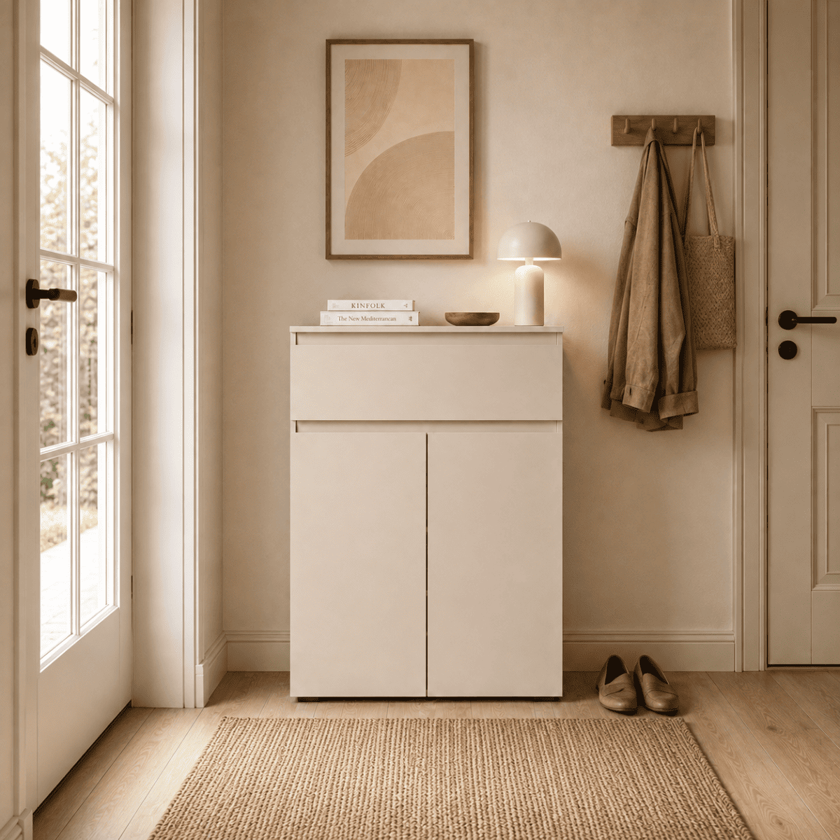Armoire à chaussures - ELVA beige, CALICOSY