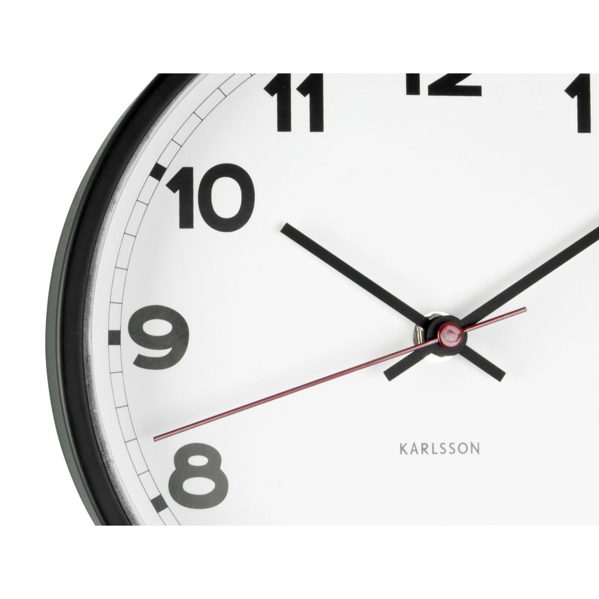 Horloge Murale Fer NEW CLASSIC blanc, KARLSSON