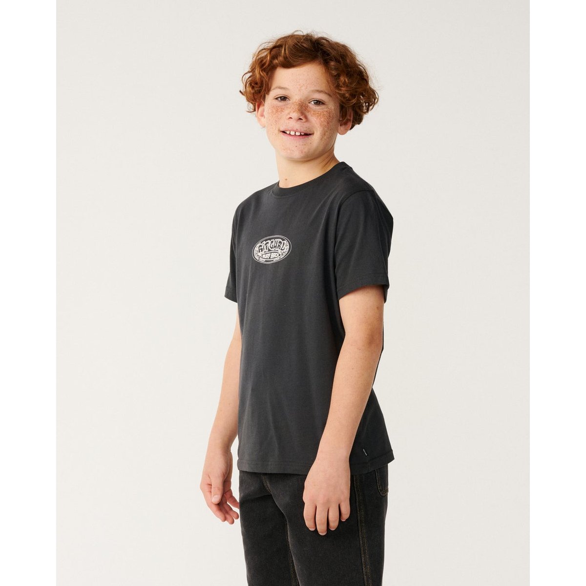 T-shirt enfant SURF SHACK ART washed black, RIP CURL