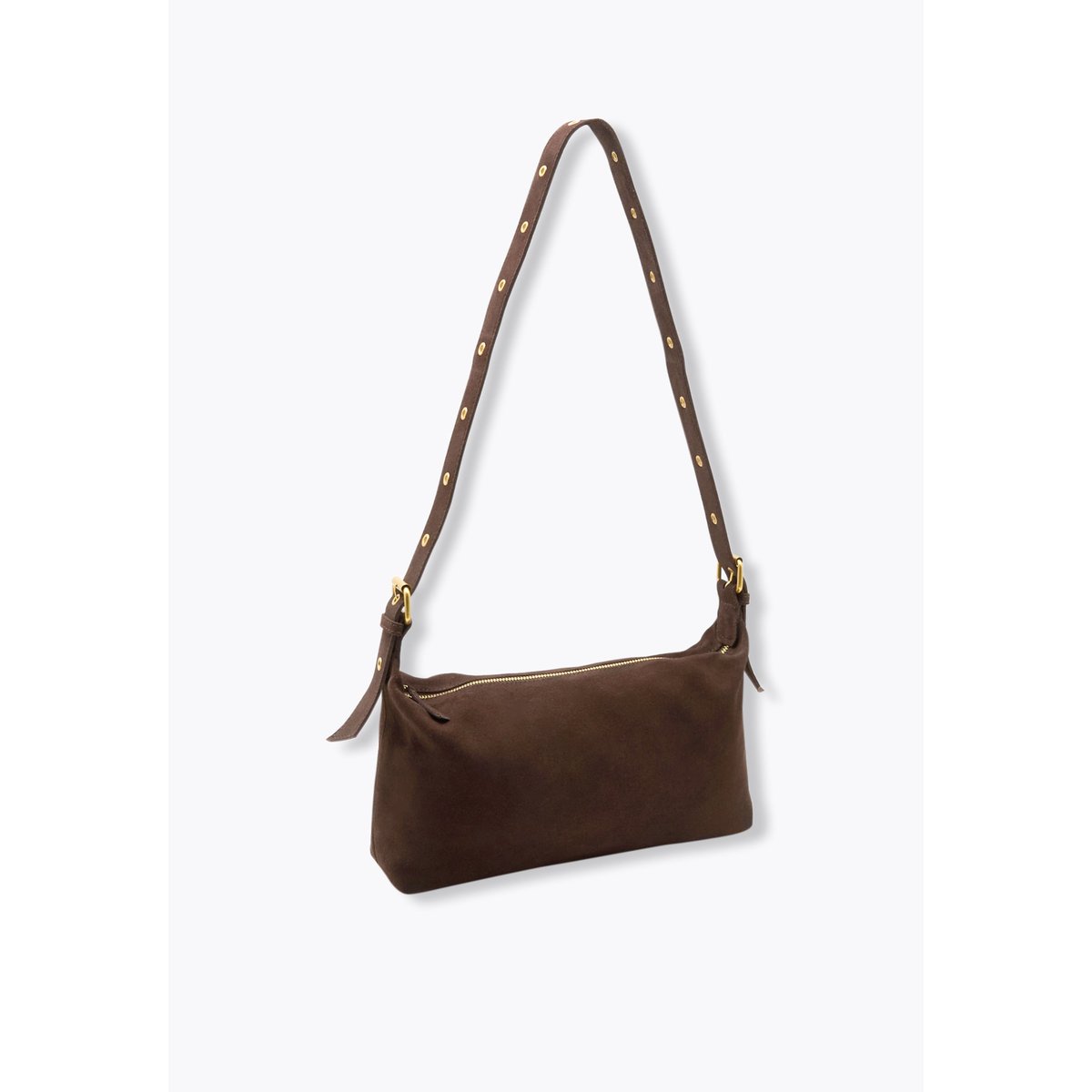 Sac en cuir suédé marron, PROMOD