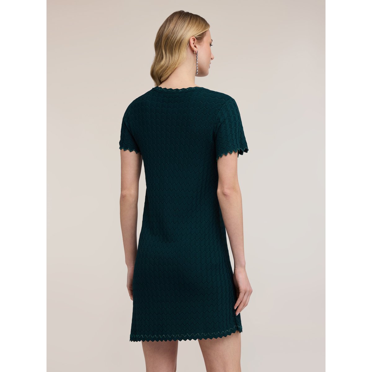 Robe avec finition dentelle vert, MOTIVI